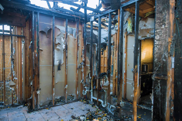 Professional Soot Cleanup technician working in Oak Hill, OH